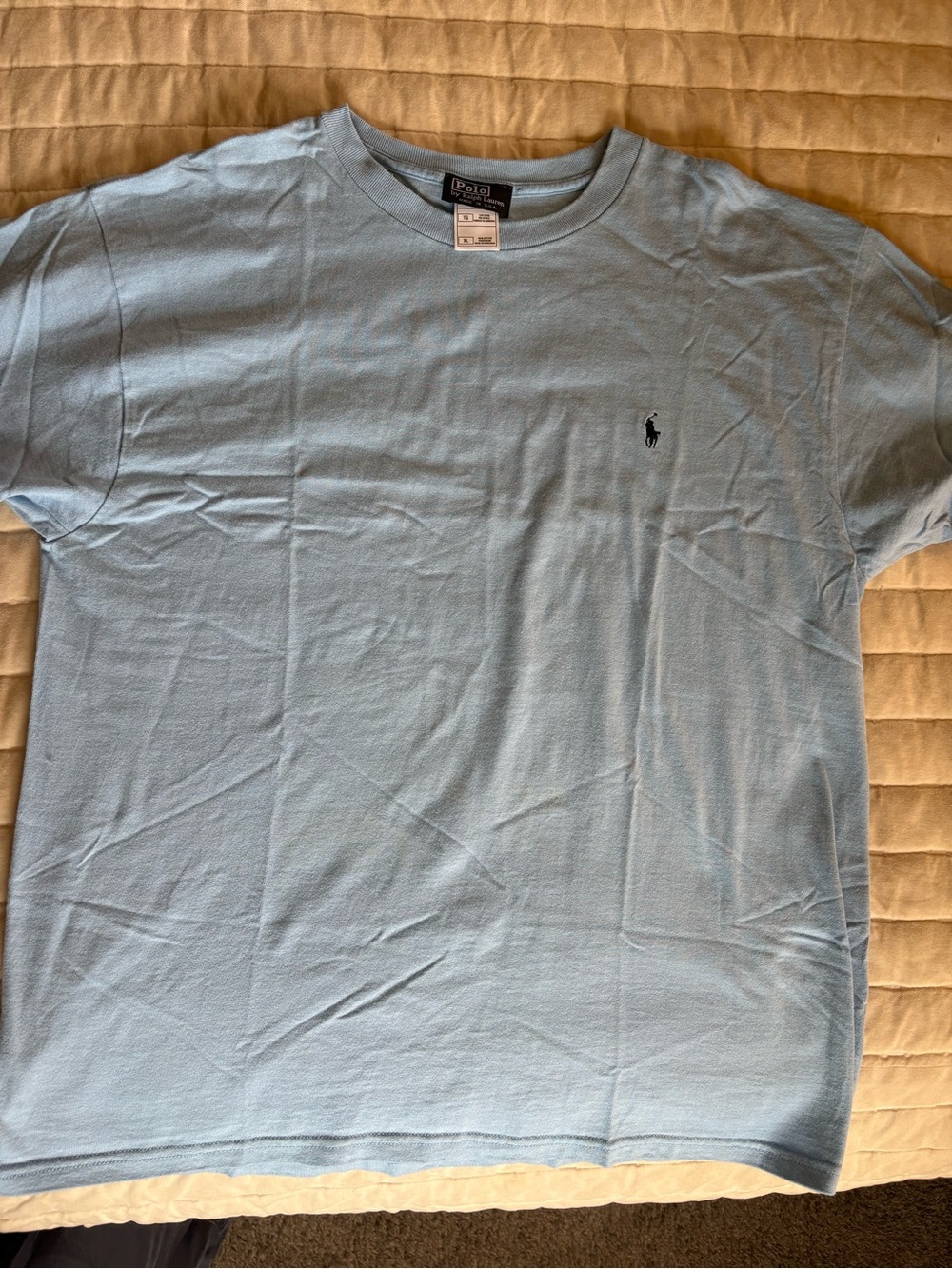 Ralph Lauren Light Blue Short-Sleeve Crewneck Tee with Navy Pony